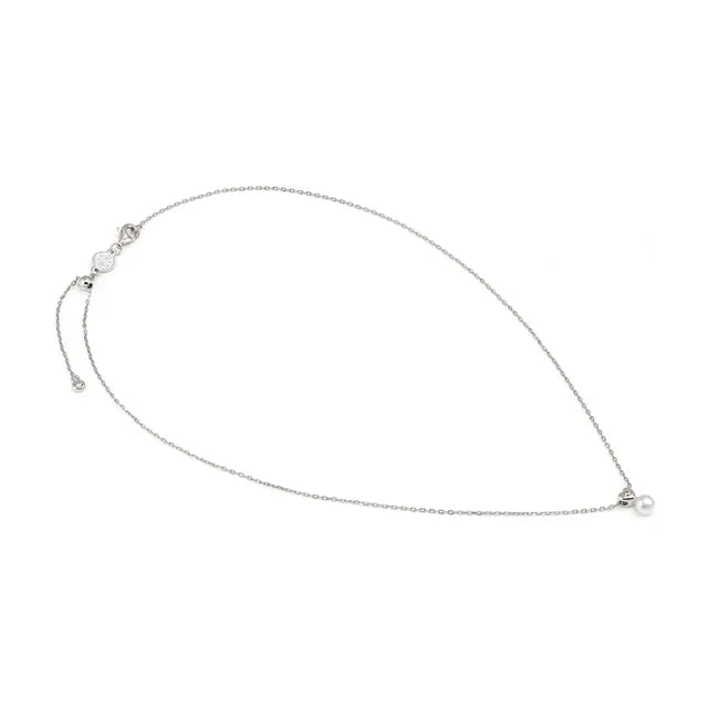 Nomination Pearls Loop Silver Heart Pearl Necklace