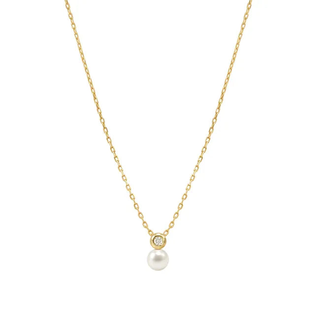 Nomination Pearls Loop Gold Round Necklace