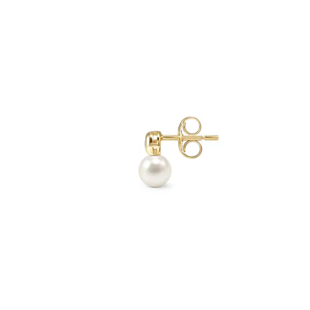 Nomination Pearls Loop Gold Heart Earrings And Pearl
