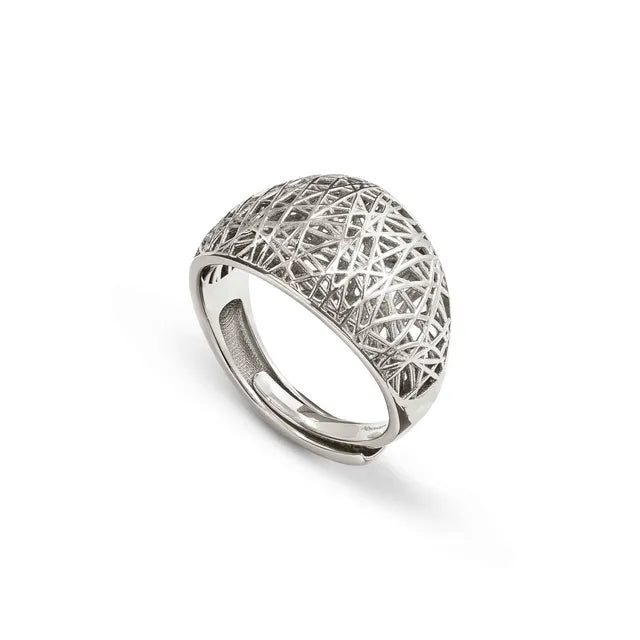 Nomination Leaf Of Life Low Band Ring In Silver Size 11