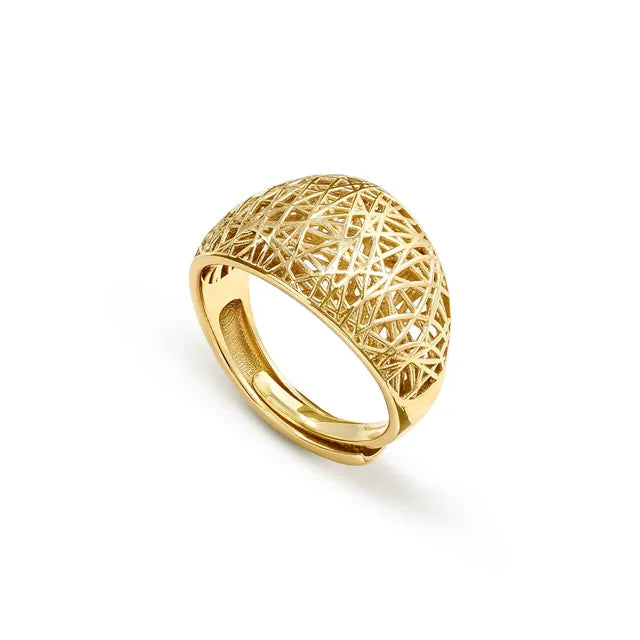 Nomination Leaf Of Life Ring Low Band Yellow Gold Size 11