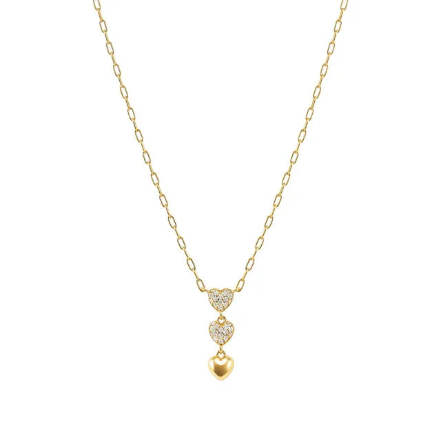 Nomination Precious Moves Gold Necklace With 3 Hearts