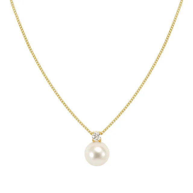 Nomination Siren Dream Necklace Yellow Gold White Pearl And Cz