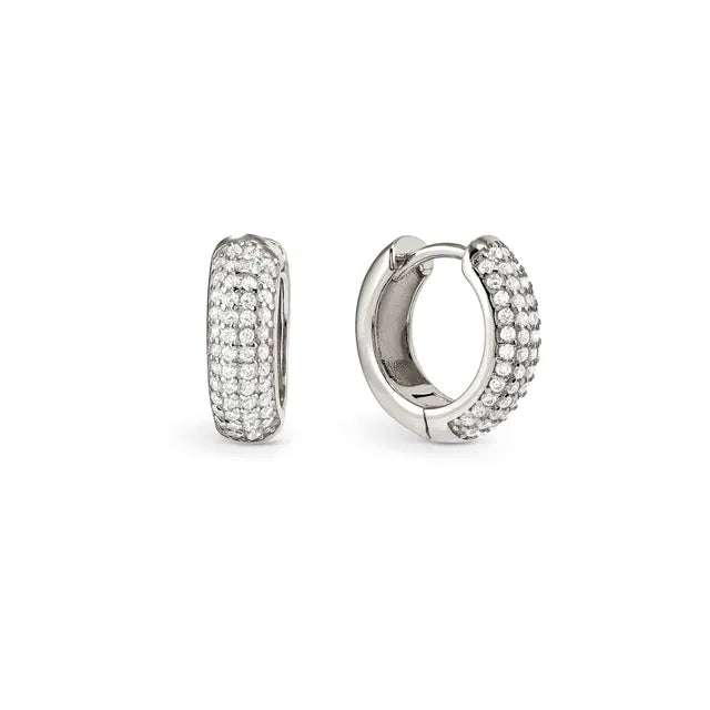 Nomination Siren Dream Silver Hoop Earrings With Cz