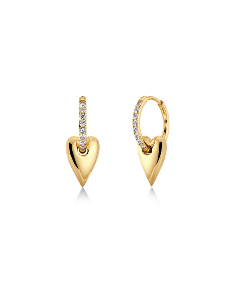 Edblad Amore Sparkle Hoops S Gold