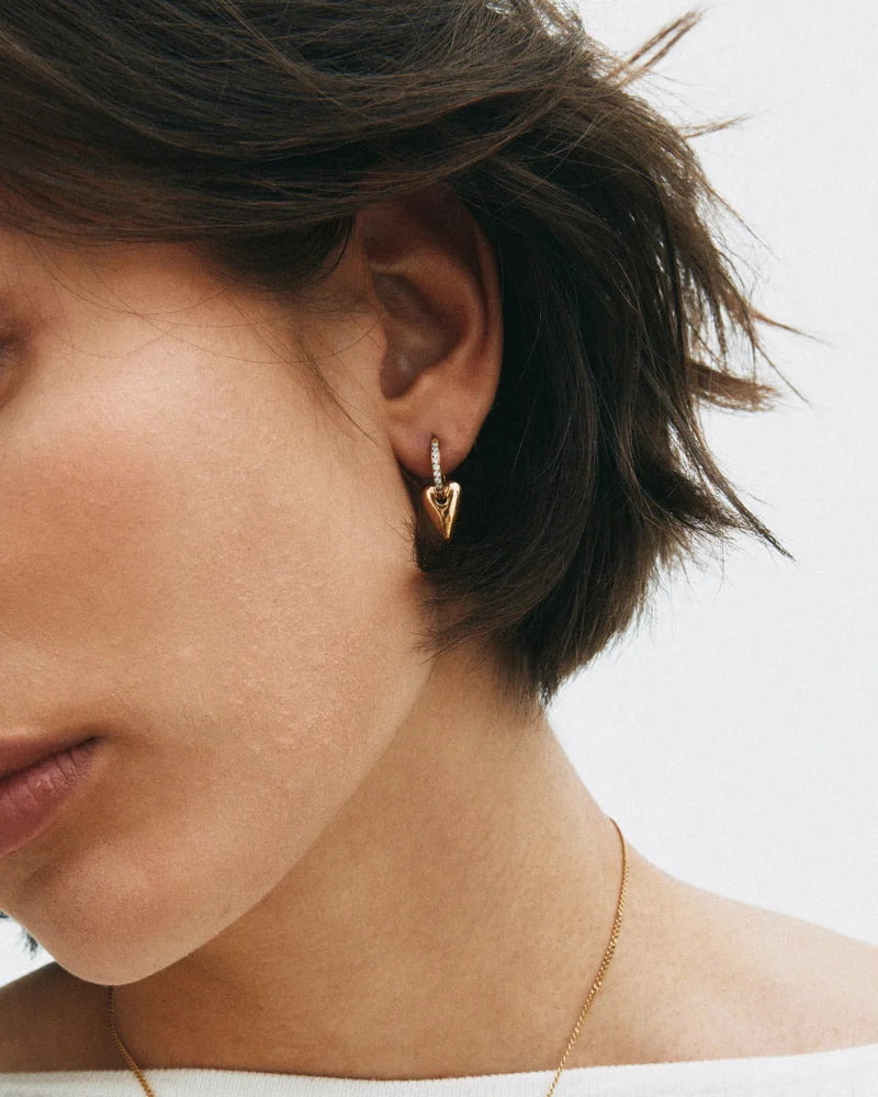 Edblad Amore Sparkle Hoops S Gold