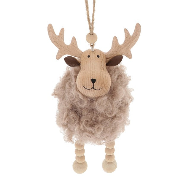 Caribou Cutie Reindeer Hanging Beige