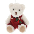 Christmas Cutie White Boy Bear Hanging Decoration