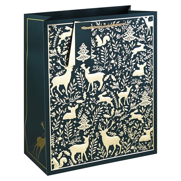 Gold Woodland Embossed Bag Medium