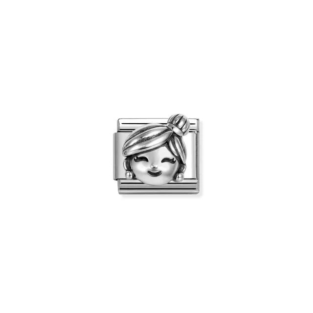 Nomination Composable Classic Oxidized Silver Grandma Link