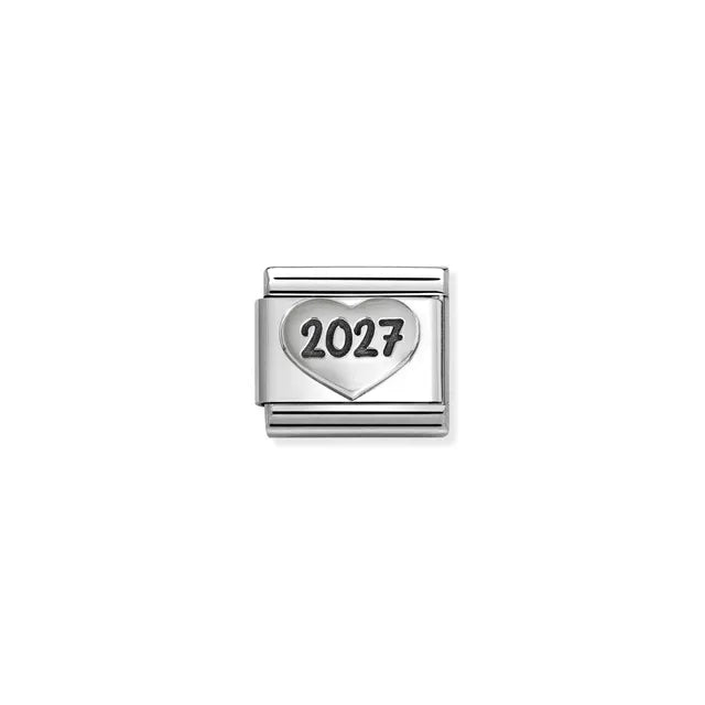 Nomination Composable Classic Oxidized Silver 2027 Heart Link
