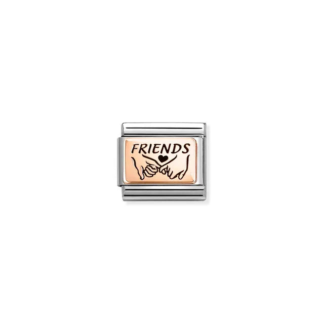 Nomination Classic Rose Gold Friends Heart Composable Link