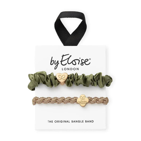 Gold and Olive Two Ways To Bangle