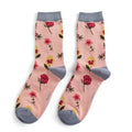 Miss Sparrow Botany Study socks Dusty Pink