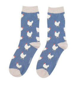 Miss Sparrow Hen Denim Socks