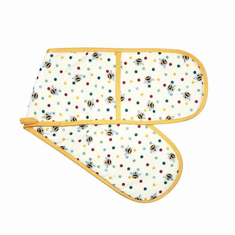 Emma Bridgewater Bumblebee & Small Polka Dot Double Oven Glove