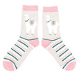 Miss Sparrow Llarma Stripes Silver Socks
