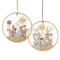 Wooden Chicken Cut Out Hanging Decoration