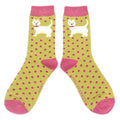Miss Sparrow Dog Socks Moss Green