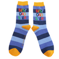 Mr Sparrow Blue Best Dad Socks