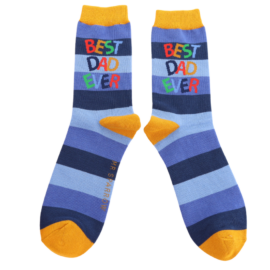 Mr Sparrow Blue Best Dad Socks