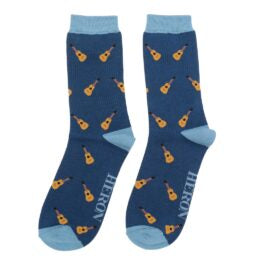 Mr Heron Navy Acoustic Guitar Socks