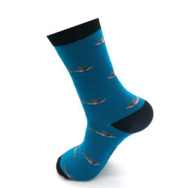 Mr Heron Teal Little Sharks Socks