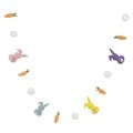 Felt Bunny Garland 175cm