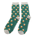 Mr Sparrow Beer Socks Green