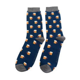 Mr Sparrow Navy Beer Socks