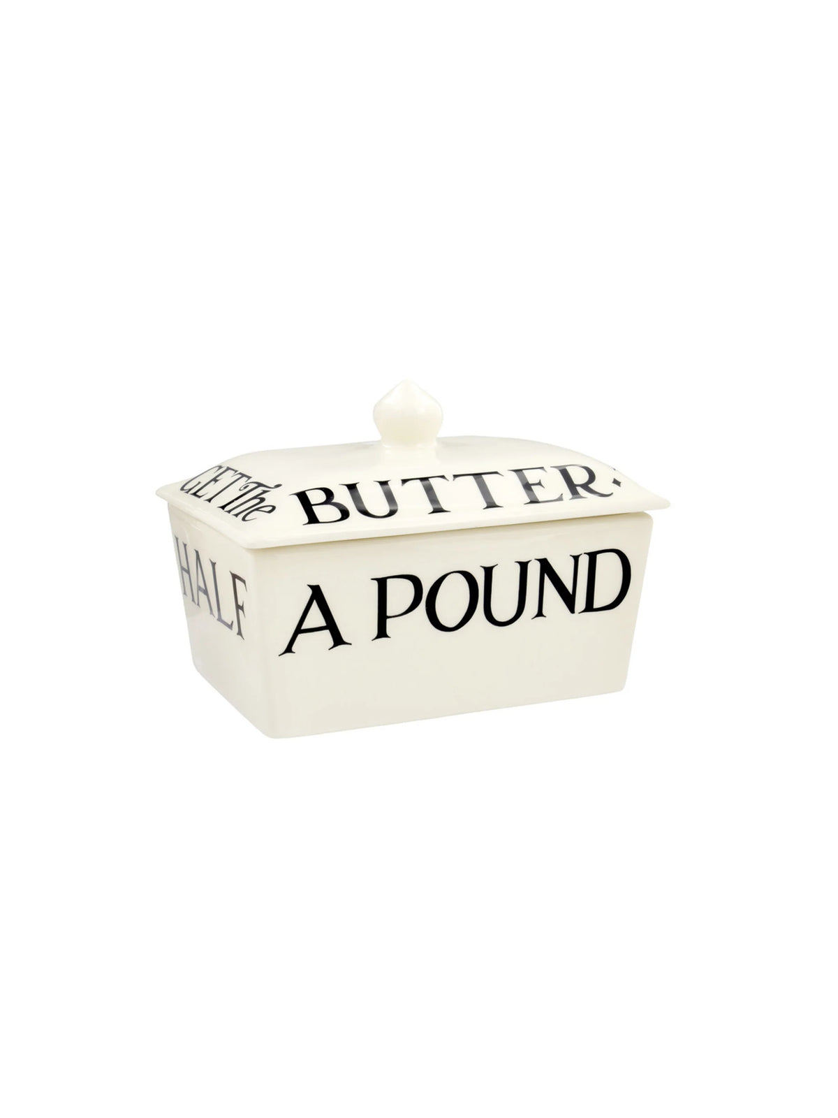 Emma Bridgewater Butter Dish Black Toast Half A Pound
