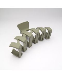 Green Matte Wiggly Hair Claw Clip