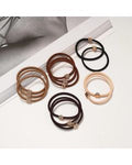 Heart Elastic Hair Ties Pack Of 15