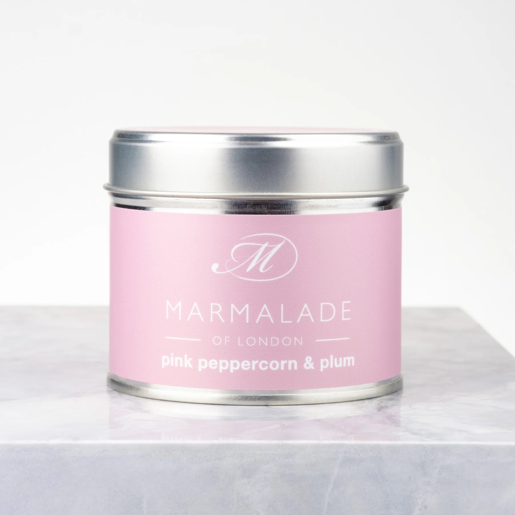 Marmalade Pink Pepper And Plum Medium Tin Candle 210g