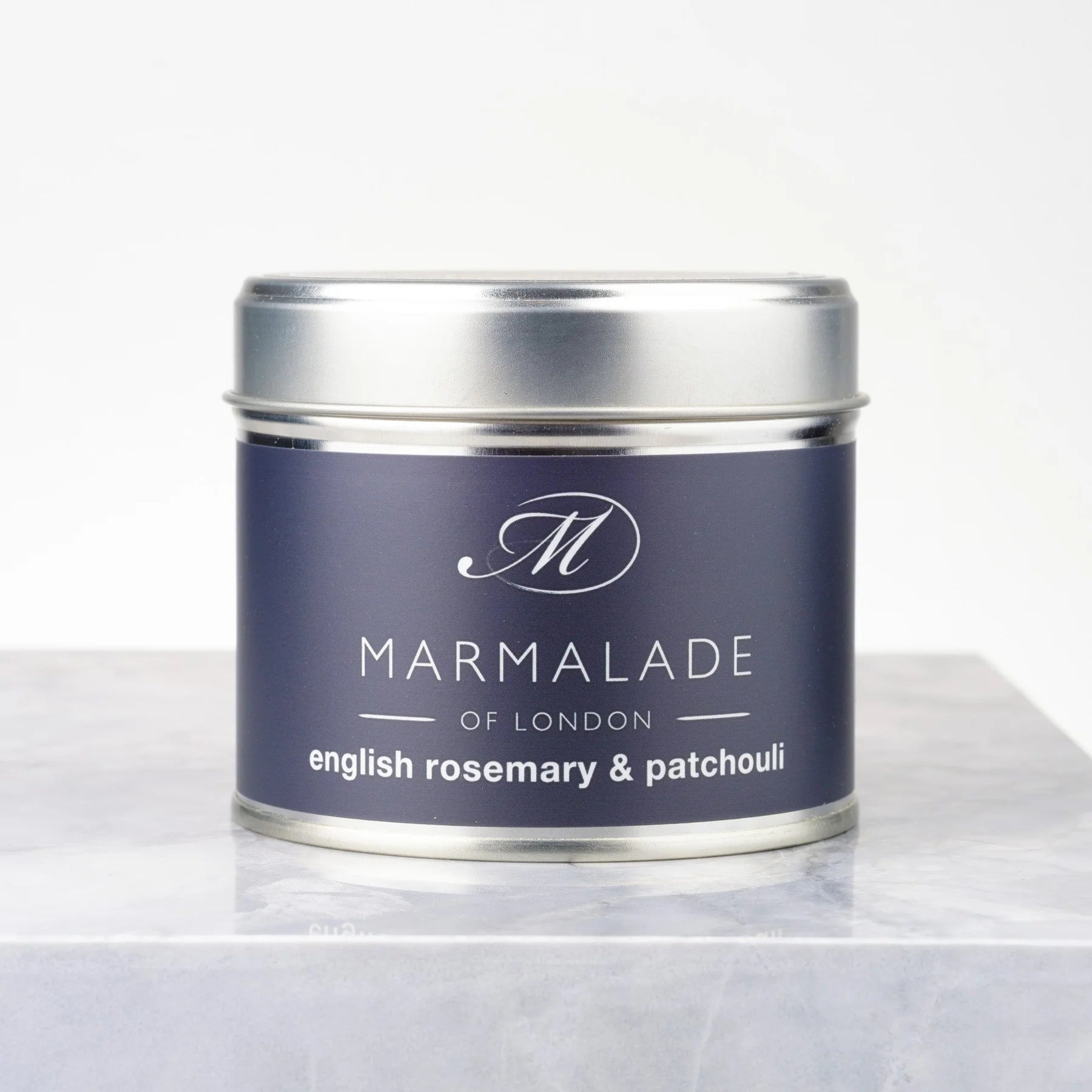 Marmalade English Rosemary And Patchouli Medium Tin Candle 210g
