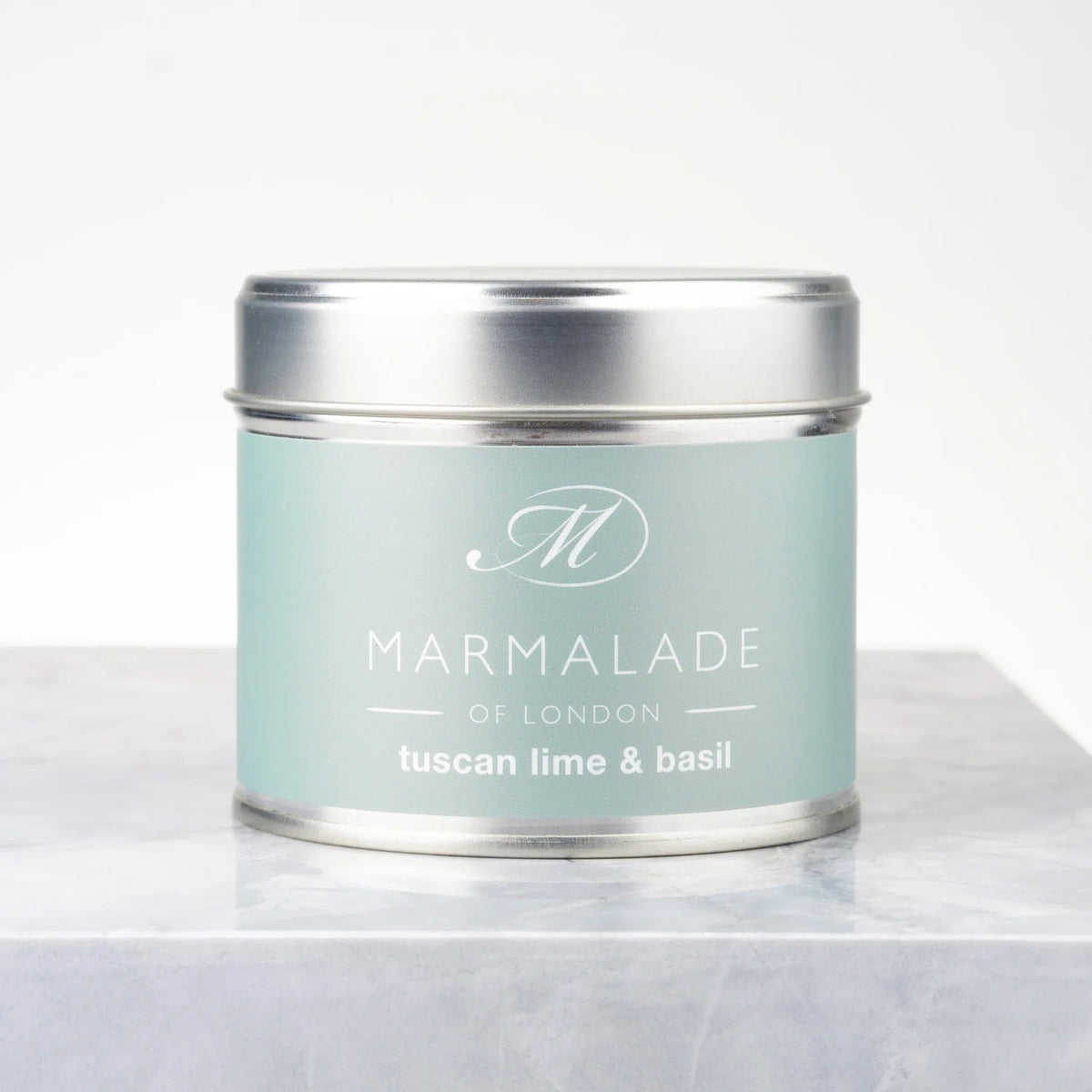 Marmalade Tuscan Lime And Basil Medium Tin Candle 210g