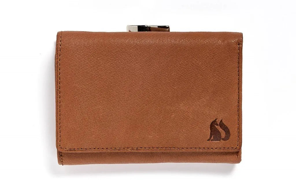 Foxfield Grasmere Clasp Purse Tan