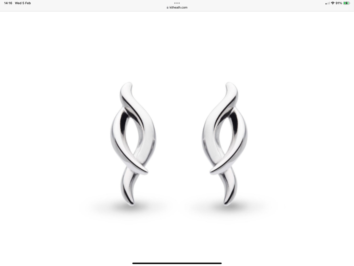 Kit Heath Entwine Twine Twist Stud Earrings