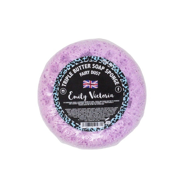 Emily Victoria Fairy Dust Triple Butter Soap Sponge