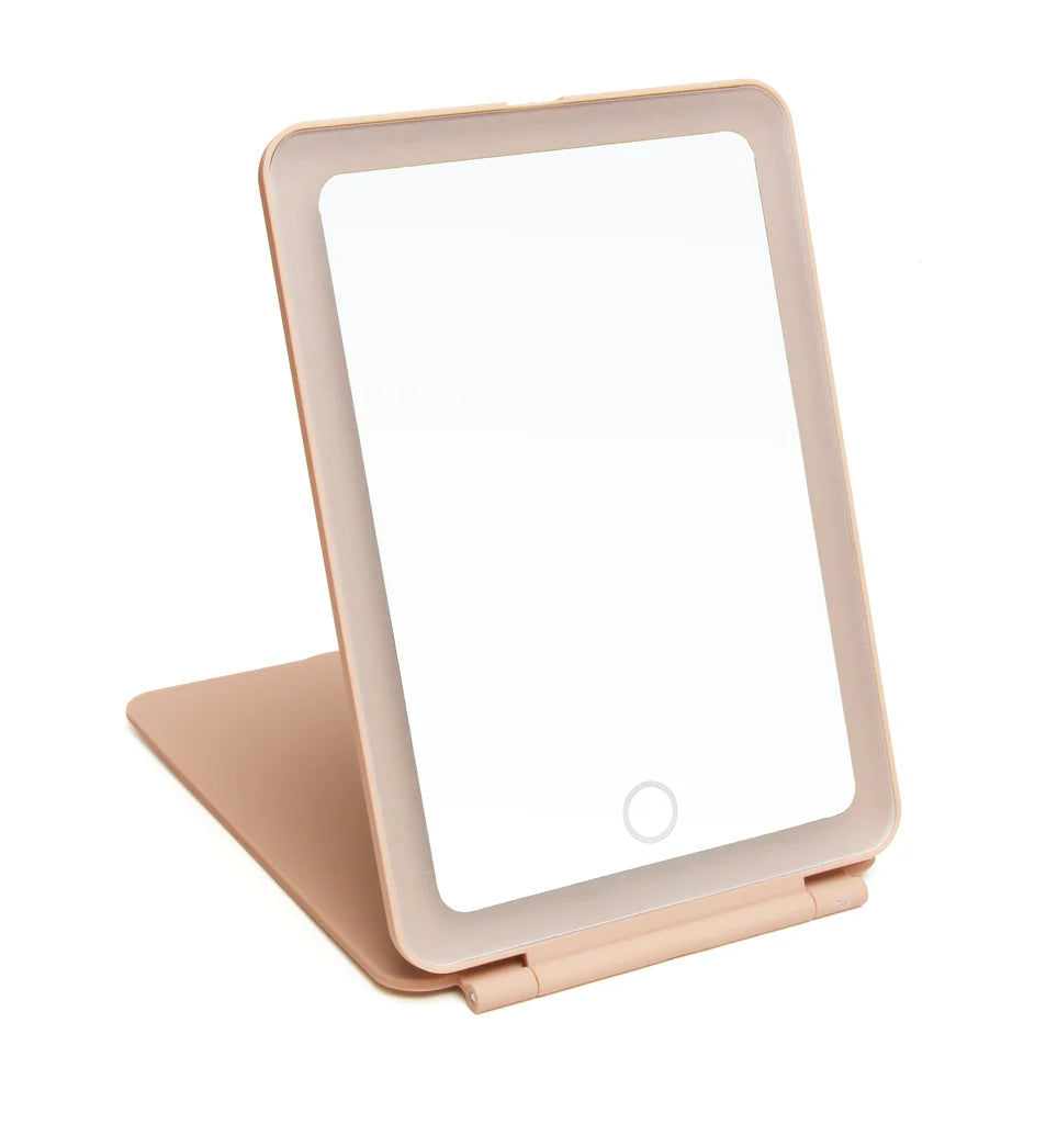 Alice Wheeler Pink Soft Touch LED MIrror