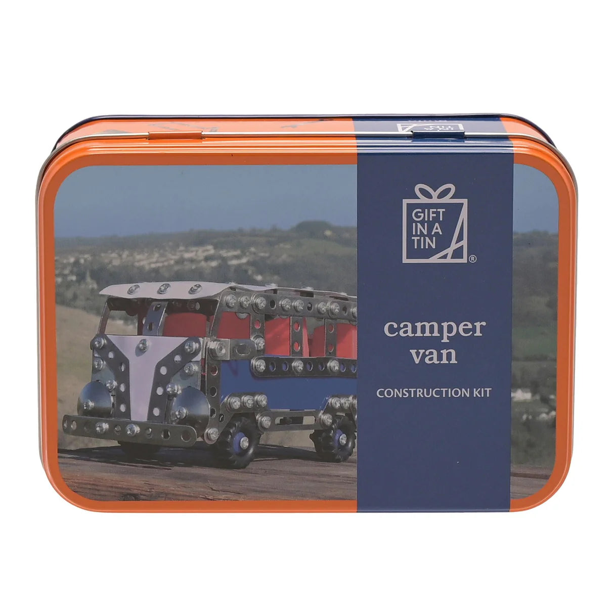 Apples To Pears Gift In A Tin Camper Van Construction kit