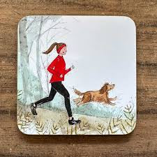 Alex Clark Morning Run Coaster