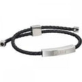 Fredbennet Black Leather Bracelet Father 27.5cm