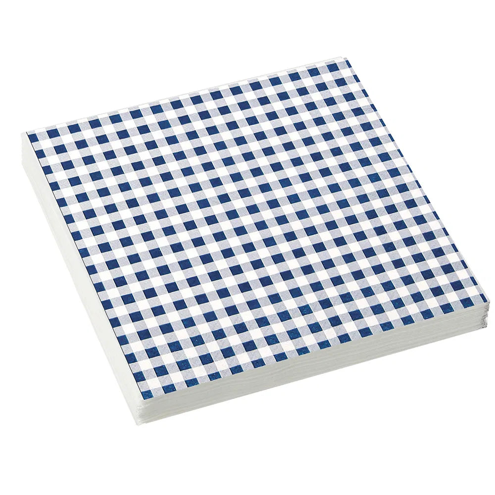 Stow Green Paper Napkins Karo Blue 33x33cm
