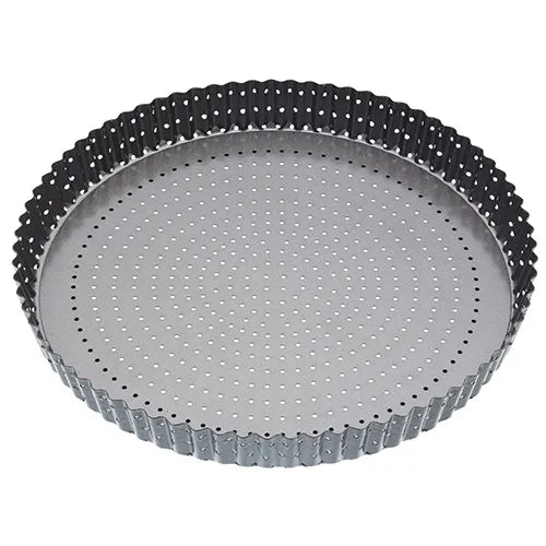MasterClass Crusty Bake Non-stick Fluted Round Quiche Tin, 30cm