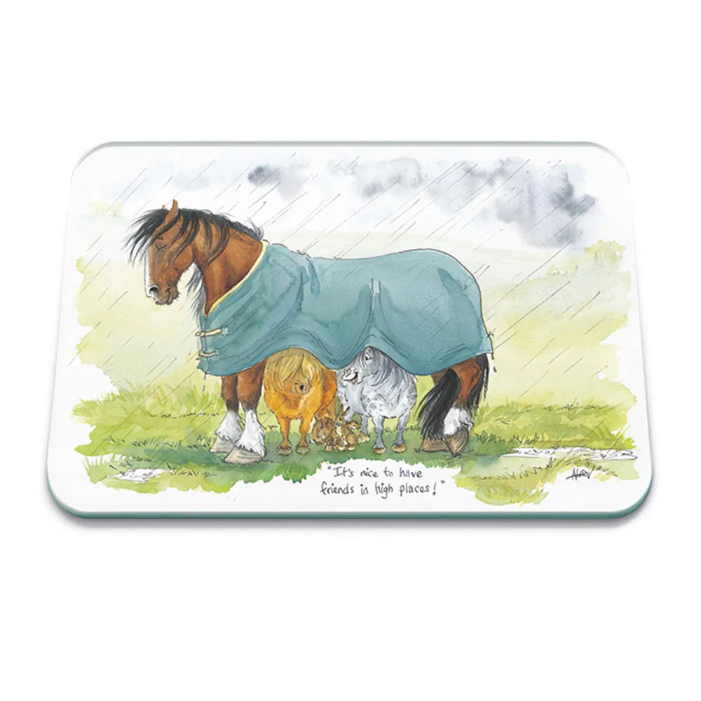 Stow Green Nice To Have Friends Medium Glass Worktop Protector