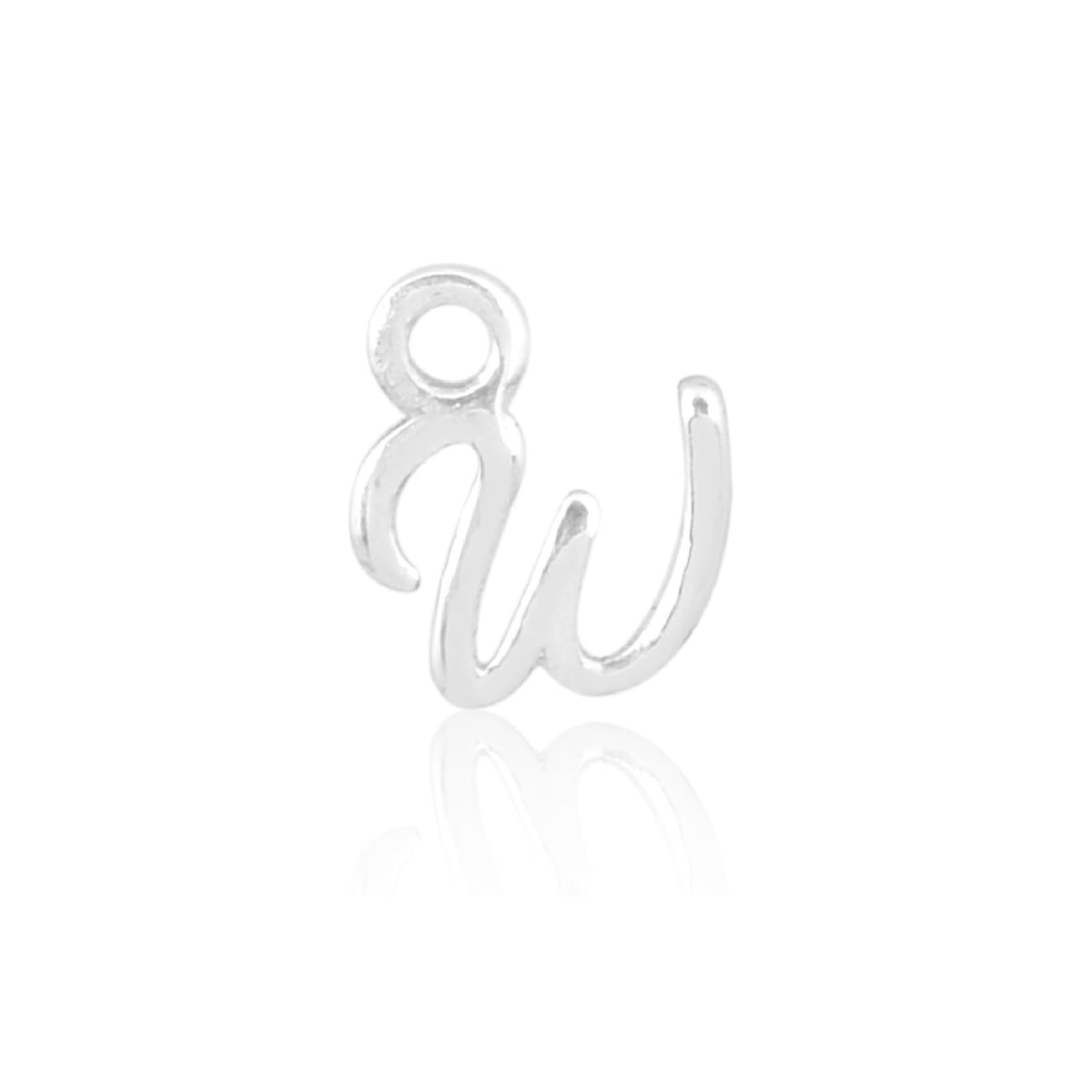 Permanent Jewellery Sterling Silver Initial Charm W