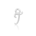 Permanent Jewellery Sterling Silver Initial Charm T