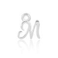 Permanent Jewellery Sterling Silver Initial Charm M