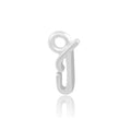 Permanent Jewellery Sterling Silver Initial Charm J